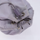 PRADA Purse Pouch Nylon Purple Silver Auth bs28790-5
