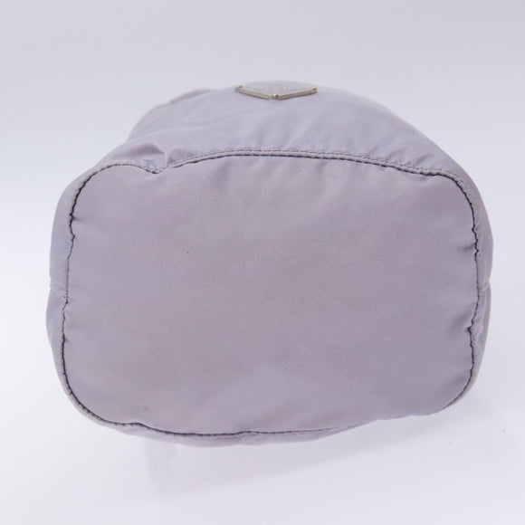 PRADA Purse Pouch Nylon Purple Silver Auth bs28790