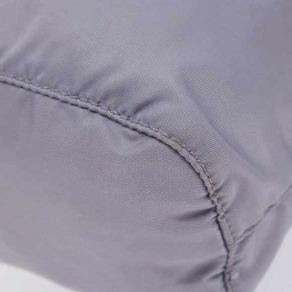 PRADA Purse Pouch Nylon Purple Silver Auth bs28790