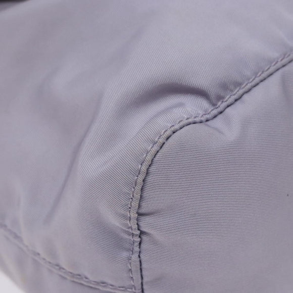 PRADA Purse Pouch Nylon Purple Silver Auth bs28790