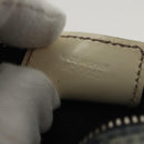 Christian Dior Trotter Canvas Pouch PVC Navy Silver Auth bs28793-12