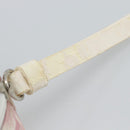 Christian Dior Trotter Canvas Pouch PVC Pink Silver Auth bs28794-17