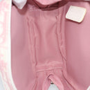 Christian Dior Trotter Canvas Pouch PVC Pink Silver Auth bs28794-20