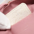 Christian Dior Trotter Canvas Pouch PVC Pink Silver Auth bs28794-25