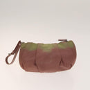 PRADA Pouch Nylon 4Set Black Pink yellow Auth bs28799-3