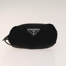 PRADA Pouch Nylon 4Set Black Pink yellow Auth bs28799-7