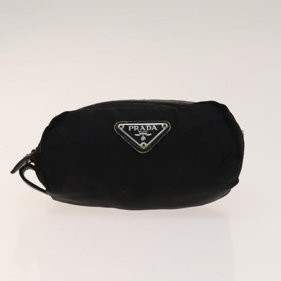 PRADA Pouch Nylon 4Set Black Pink yellow Auth bs28799