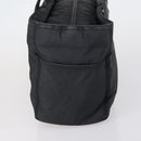 HERMES Tote Bag Canvas 2 Set Black Auth bs28801-4