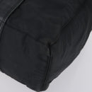 HERMES Tote Bag Canvas 2 Set Black Auth bs28801-8