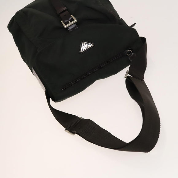 PRADA Bag Nylon 4Set Black Green Bordeaux Auth bs28803