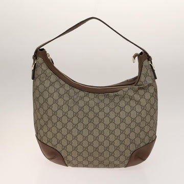 GUCCI GG Canvas Supreme Web Sherry Line Bag Leather PVC 3Set Beige Auth bs28804 - 0