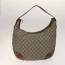 GUCCI GG Canvas Supreme Web Sherry Line Bag Leather PVC 3 Set Beige Auth bs28804-3