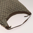 GUCCI GG Canvas Supreme Web Sherry Line Bag Leather PVC 3 Set Beige Auth bs28804-5