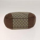 GUCCI GG Canvas Supreme Web Sherry Line Bag Leather PVC 3 Set Beige Auth bs28804-6