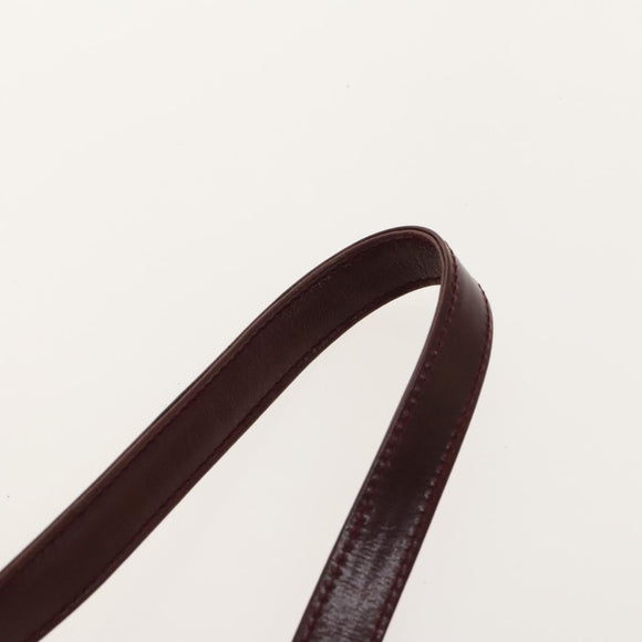 Salvatore Ferragamo Cartier Gancini Bag Leather 3Set Black Bordeaux Auth bs28805