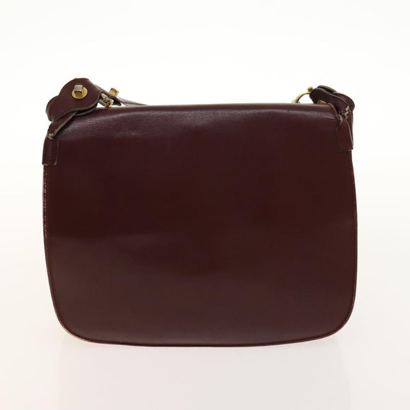 Salvatore Ferragamo Cartier Gancini Bag Leather 3 Set Black Auth bs28805