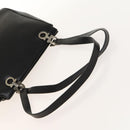 Salvatore Ferragamo Cartier Gancini Bag Leather 3 Set Black Auth bs28805-5