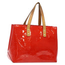 LOUIS VUITTON Monogram Vernis Reade PM Hand Bag Red Rouge M91088 LV Auth bs28806-1