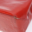 LOUIS VUITTON Monogram Vernis Reade PM Hand Bag Red Rouge M91088 LV Auth bs28806-9