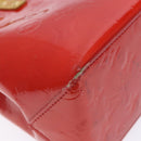 LOUIS VUITTON Monogram Vernis Reade PM Hand Bag Red Rouge M91088 LV Auth bs28806-14