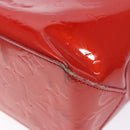 LOUIS VUITTON Monogram Vernis Reade PM Hand Bag Red Rouge M91088 LV Auth bs28806-15