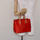 LOUIS VUITTON Monogram Vernis Reade PM Hand Bag Red Rouge M91088 LV Auth bs28806-22