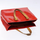 LOUIS VUITTON Monogram Vernis Reade PM Hand Bag Red Rouge M91088 LV Auth bs28806-6