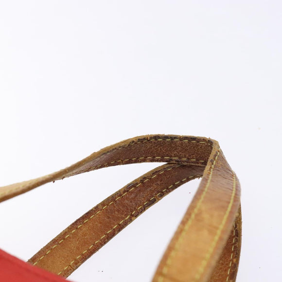 LOUIS VUITTON Monogram Vernis Reade PM Hand Bag Red Rouge M91088 LV Auth bs28806