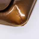LOUIS VUITTON Monogram Vernis Thompson Street Bag Bronze M91124 LV Auth bs28807-15
