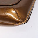 LOUIS VUITTON Monogram Vernis Thompson Street Bag Bronze M91124 LV Auth bs28807-16
