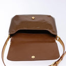 LOUIS VUITTON Monogram Vernis Thompson Street Bag Bronze M91124 LV Auth bs28807-18