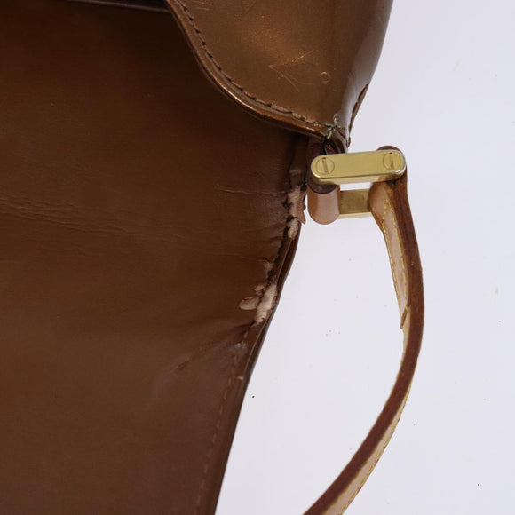 LOUIS VUITTON Monogram Vernis Thompson Street Bag Bronze M91124 LV Auth bs28807