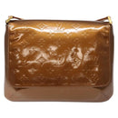 LOUIS VUITTON Monogram Vernis Thompson Street Bag Bronze M91124 LV Auth bs28807-13