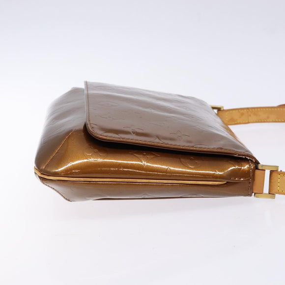 LOUIS VUITTON Monogram Vernis Thompson Street Bag Bronze M91124 LV Auth bs28807