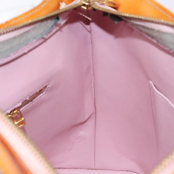 LOUIS VUITTON Monogram Vernis Houston Bag Marshmallow Pink M91302 Auth bs28810