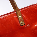 LOUIS VUITTON Monogram Vernis Reade MM Hand Bag Red Rouge M91086 LV Auth bs28811-10