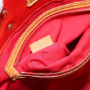 LOUIS VUITTON Monogram Vernis Reade MM Hand Bag Red Rouge M91086 LV Auth bs28811-12