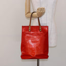 LOUIS VUITTON Monogram Vernis Reade MM Hand Bag Red Rouge M91086 LV Auth bs28811-21