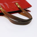LOUIS VUITTON Monogram Vernis Reade MM Hand Bag Red Rouge M91086 LV Auth bs28811-7