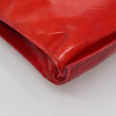 LOUIS VUITTON Monogram Vernis Stanton Tote Bag Red M91078 LV Auth bs28812-11