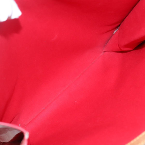 LOUIS VUITTON Monogram Vernis Stanton Tote Bag Red M91078 LV Auth bs28812