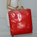 LOUIS VUITTON Monogram Vernis Stanton Tote Bag Red M91078 LV Auth bs28812-18