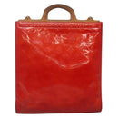 LOUIS VUITTON Monogram Vernis Stanton Tote Bag Red M91078 LV Auth bs28812-3