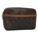 LOUIS VUITTON Monogram Compiegne 23 Clutch Bag M51847 LV Auth bs28818-1