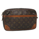 LOUIS VUITTON Monogram Compiegne 28 Clutch Bag M51845 LV Auth bs28819-1