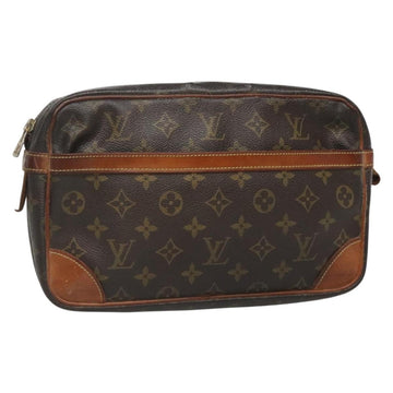 LOUIS VUITTON Monogram Compiegne 28 Clutch Bag M51845 LV Auth bs28819