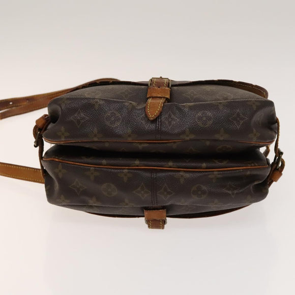 LOUIS VUITTON Monogram Saumur 30 Shoulder Bag M42256 LV Auth bs28820