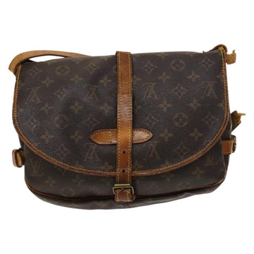 LOUIS VUITTON Monogram Saumur 30 Shoulder Bag M42256 LV Auth bs28820 - 0