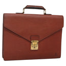 LOUIS VUITTON Epi Serviette Conseiller Briefcase Brown M54423 LV Auth bs28836-1
