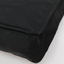 CHANEL Hand Bag Nylon Black Gold CC Auth bs28849-10